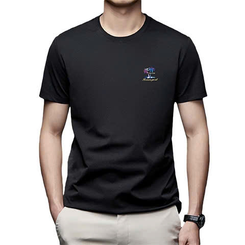 ÁO THUN CỔ TRÒN IN HOẠ TIẾC VỚI CHẤT VẢI 100% COTTON - Ảnh 3