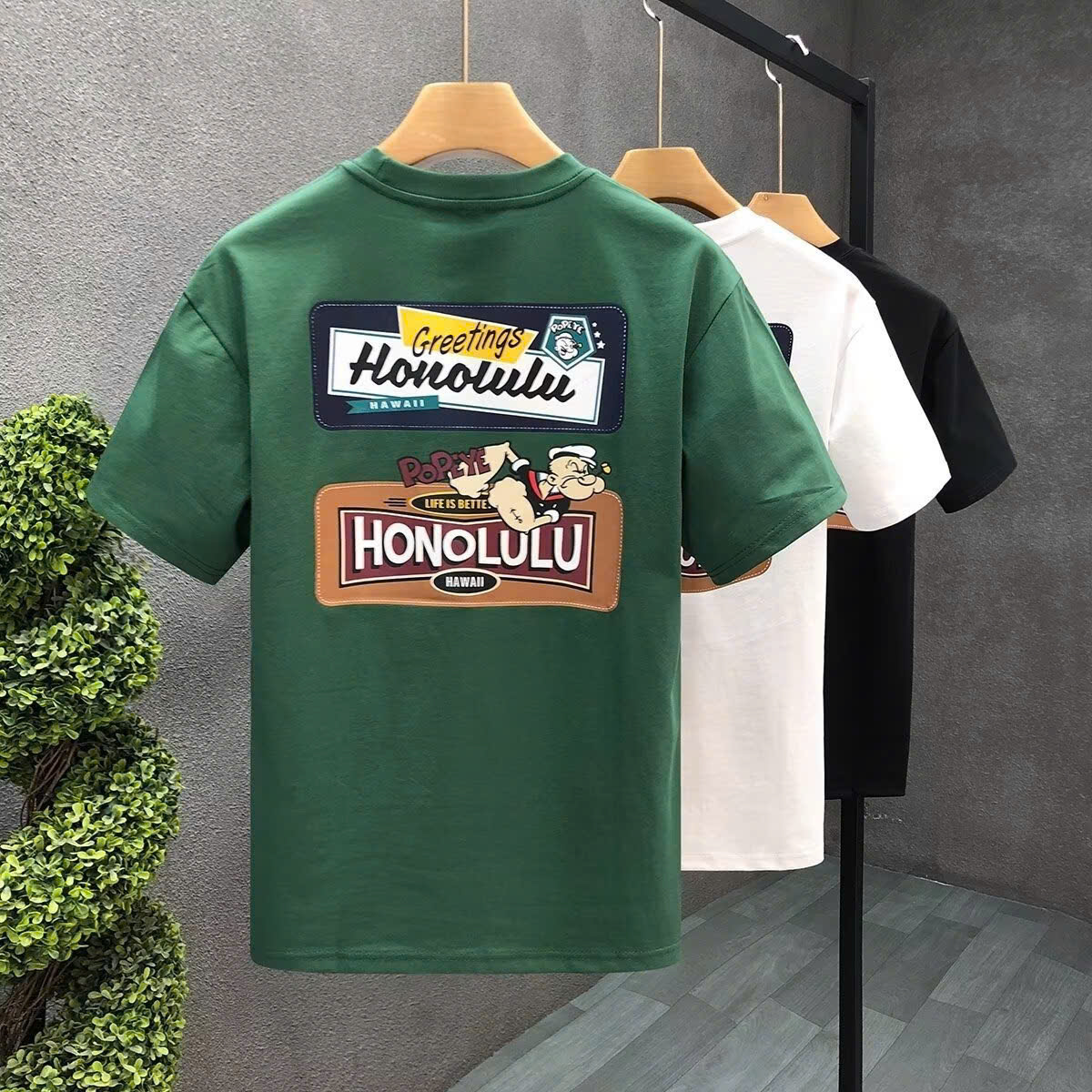 ÁO THUN CỔ TRÒN IN HOẠ TIẾC VỚI CHẤT VẢI 100% COTTON - Ảnh 2