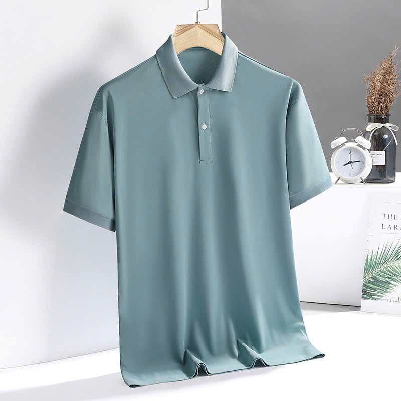 ÁO CỔ TRỤ POLO NAM CHẤT VẢI LỤA CAO CẤP - Ảnh 3