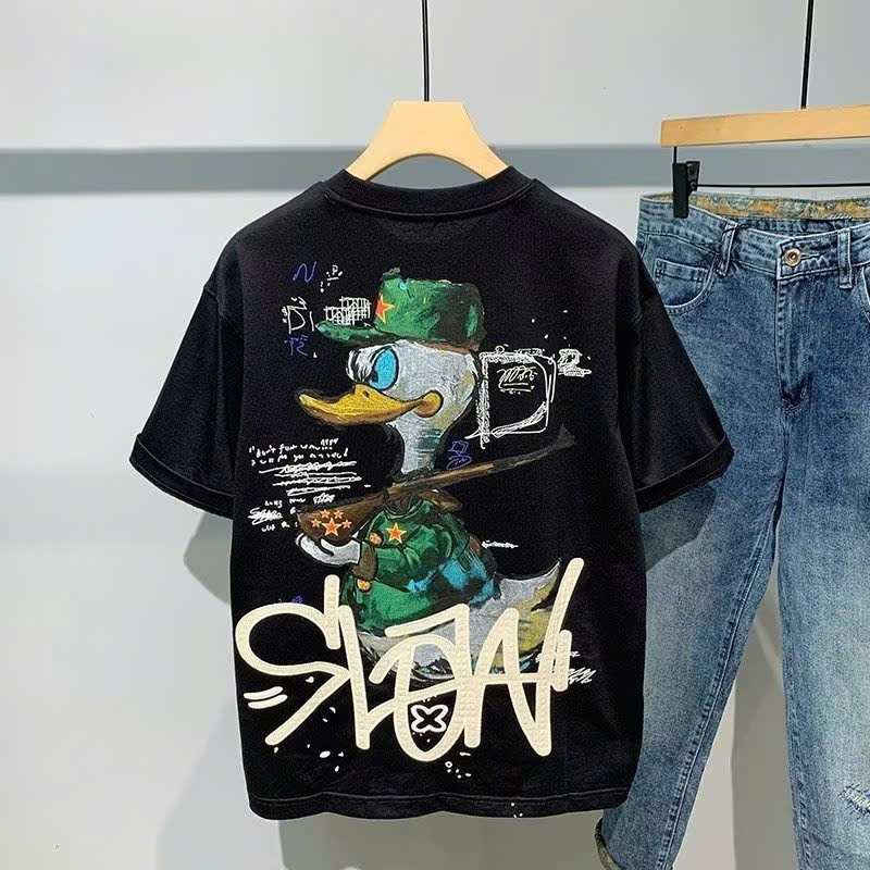 ÁO THUN CỔ TRÒN IN HOẠ TIẾT BẮT MẮT. CHẤT VẢI 100% COTTON - Ảnh 23