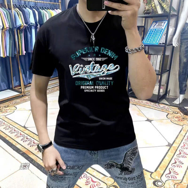 ÁO THUN CỔ TRÒN IN HOẠ TIẾT BẮT MẮT. CHẤT VẢI 100% COTTON