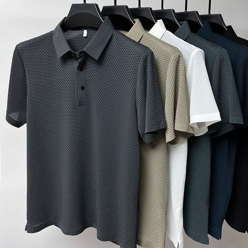 ÁO THUN CỔ TRỤ POLO CHẤT VẢI LỤA BĂNG - Ảnh 8
