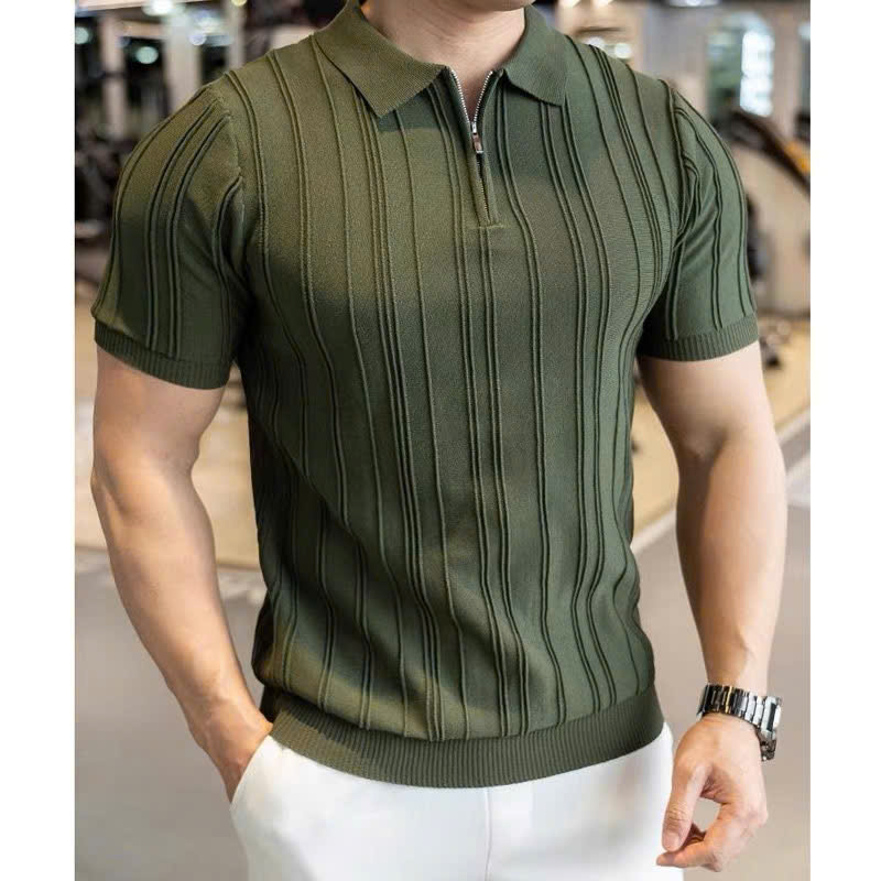 ÁO CỔ TRỤ POLO DỆT KIM PHONG CÁCH HÀNG QUỐC - Ảnh 3