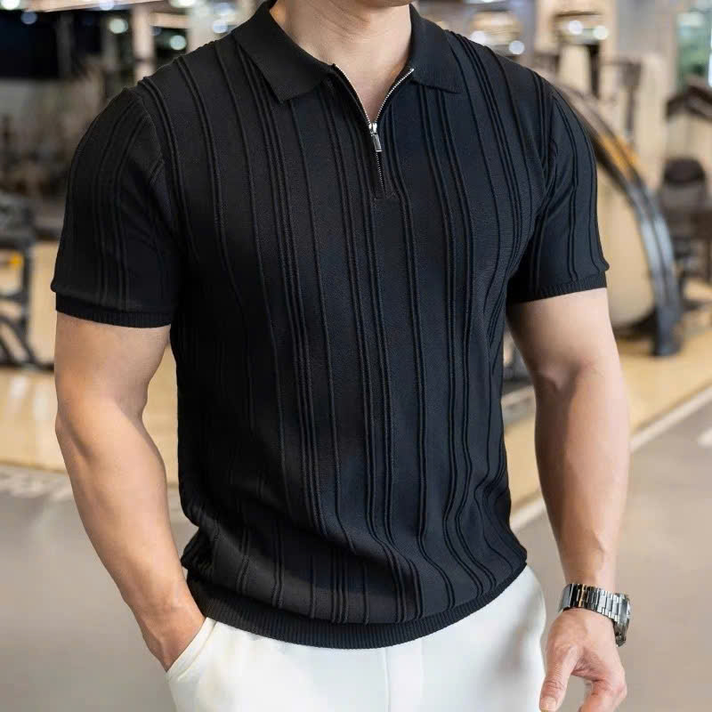 ÁO CỔ TRỤ POLO DỆT KIM PHONG CÁCH HÀNG QUỐC - Ảnh 4