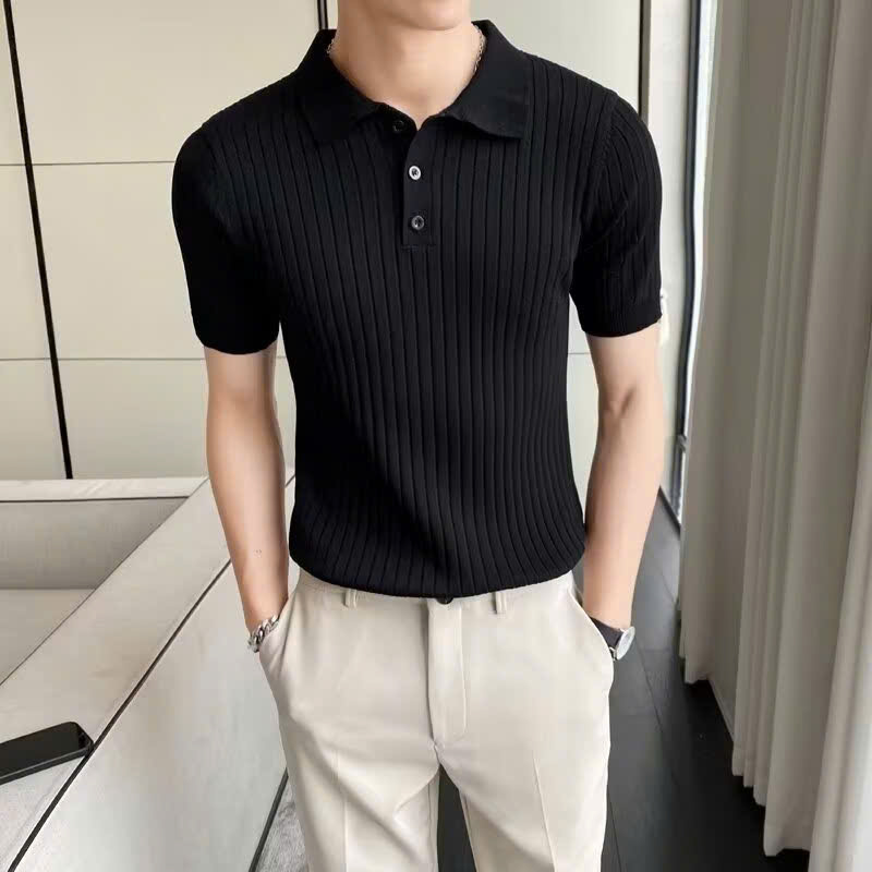 ÁO CỔ TRỤ POLO DỆT KIM PHONG CÁCH HÀNG QUỐC - Ảnh 6