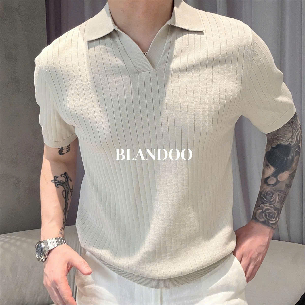 ÁO CỔ TRỤ POLO DỆT KIM PHONG CÁCH HÀNG QUỐC - Ảnh 10