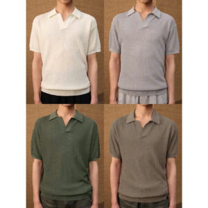ÁO CỔ TRỤ POLO DỆT KIM PHONG CÁCH HÀNG QUỐC