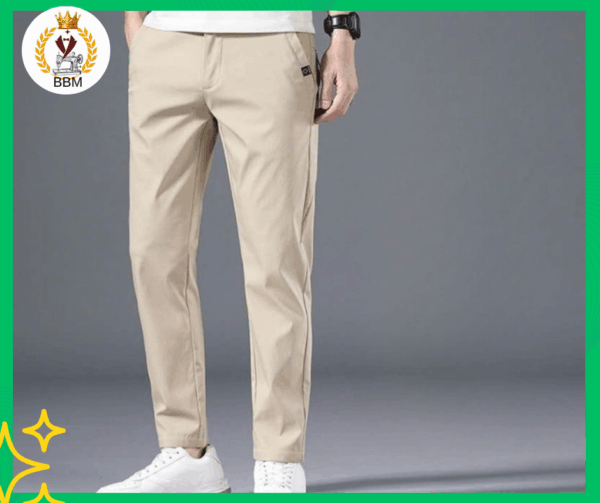 QUẦN KAKI NAM CHẤT VẢI THUN CO GIẢN ỐNG ĐỨNG