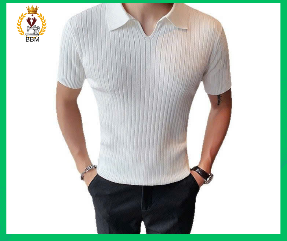 ÁO THUN CỔ TRỤ DỆT KIM HÀN QUỐC  PHONG CÁCH SÀNH ĐIỆU - Ảnh 4