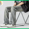 QUẦN JEAN NAM PHOM RỘNG ỐNG ĐỨNG CO GIẢN - Ảnh 6