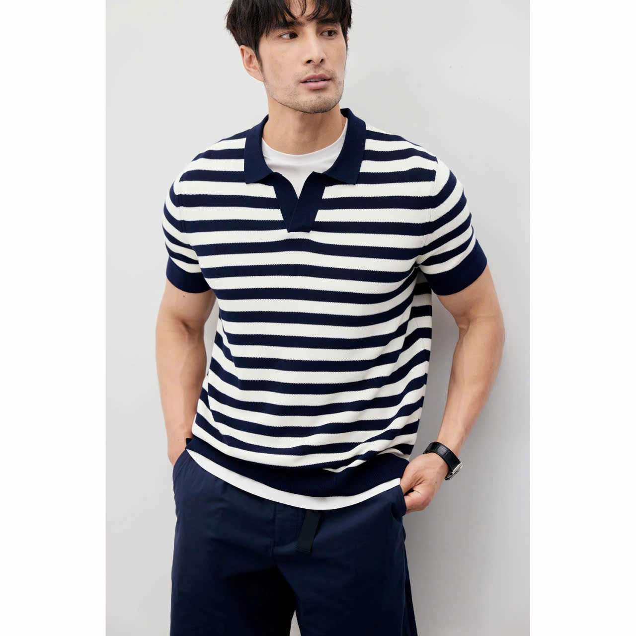 ÁO CỔ TRỤ POLO CHẤT VẢI DỆT KIM PHONG CÁCH HÀNG QUỐC - Ảnh 12