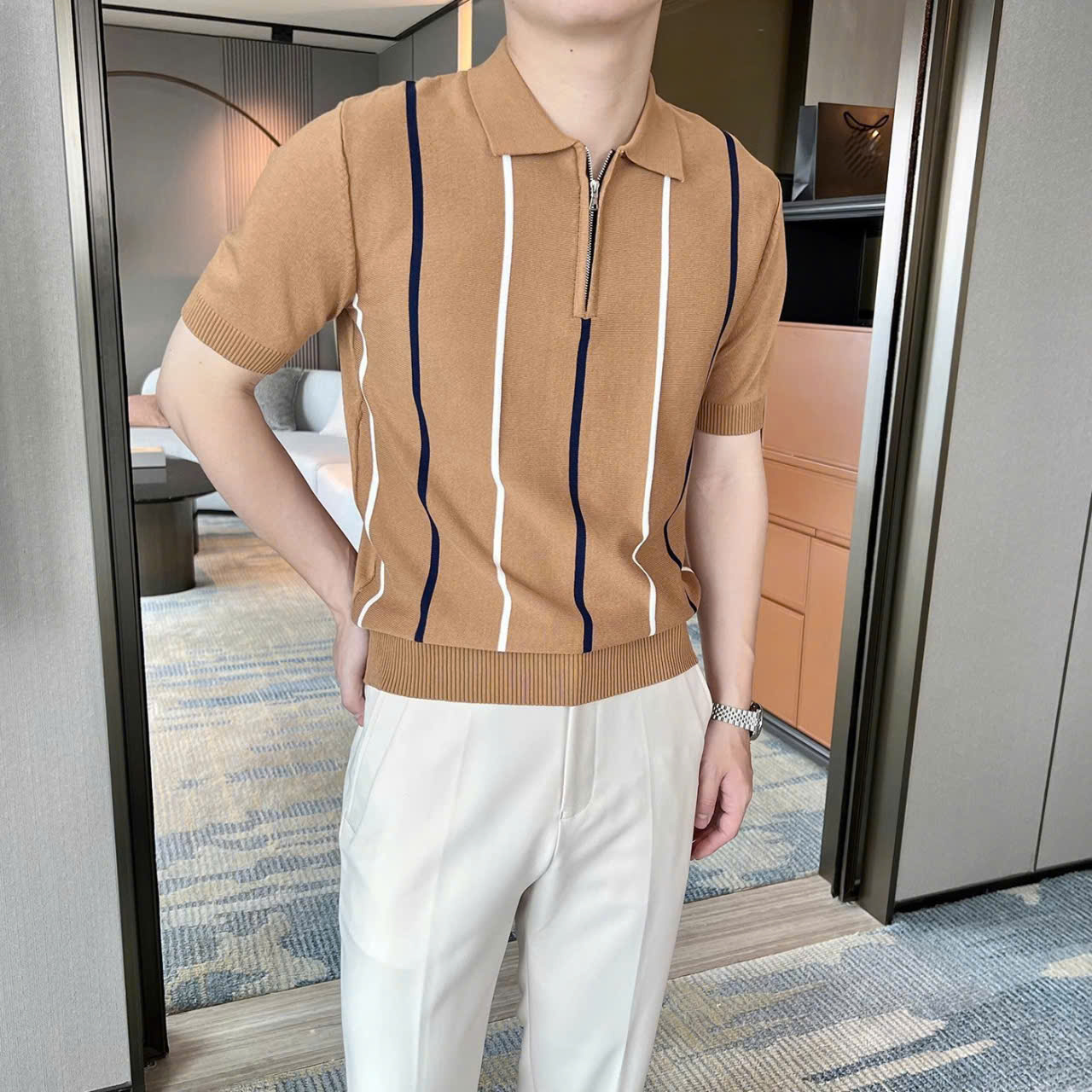 ÁO CỔ TRỤ POLO CHẤT VẢI DỆT KIM PHONG CÁCH HÀNG QUỐC - Ảnh 17