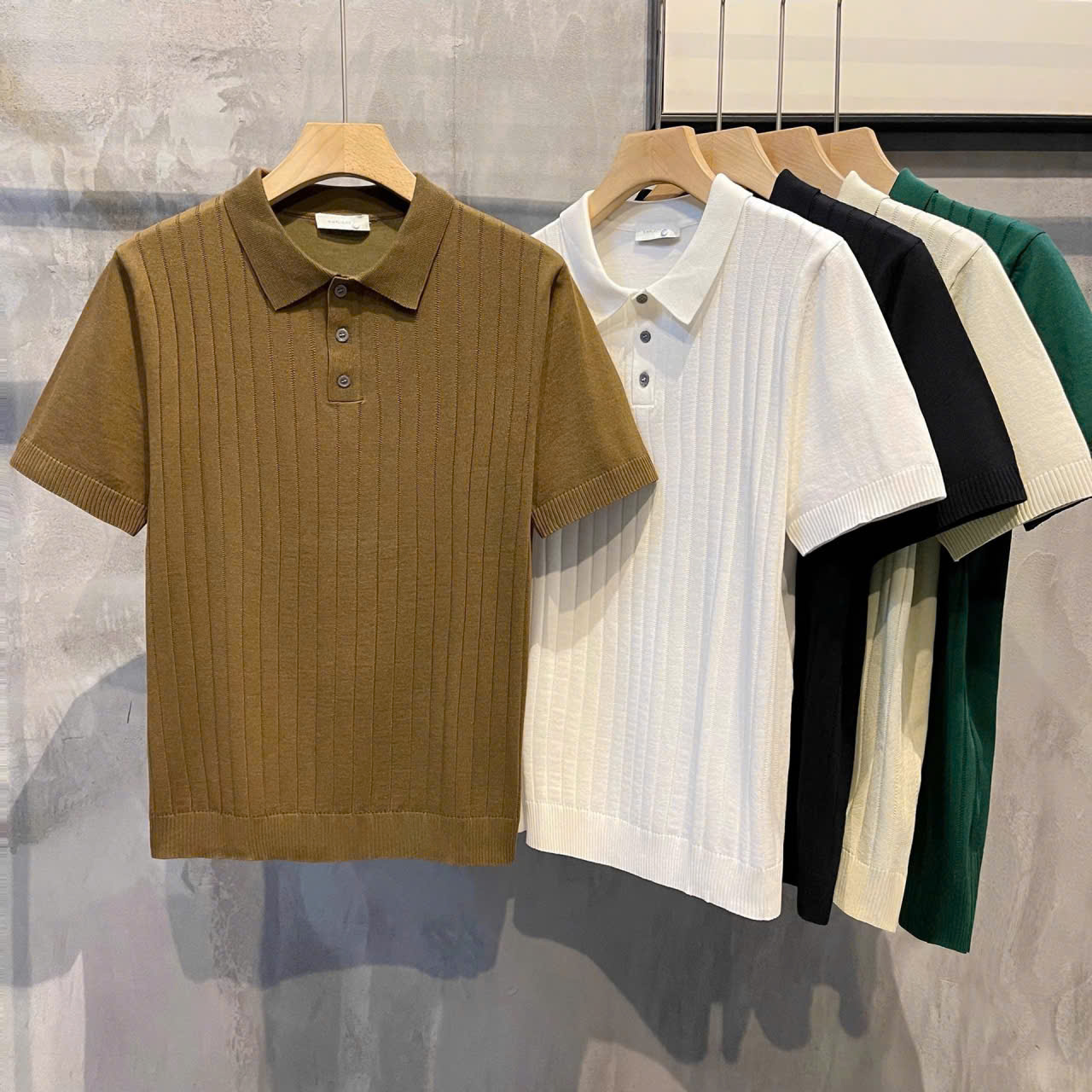 ÁO CỔ TRỤ POLO CHẤT VẢI DỆT KIM PHONG CÁCH HÀNG QUỐC - Ảnh 16