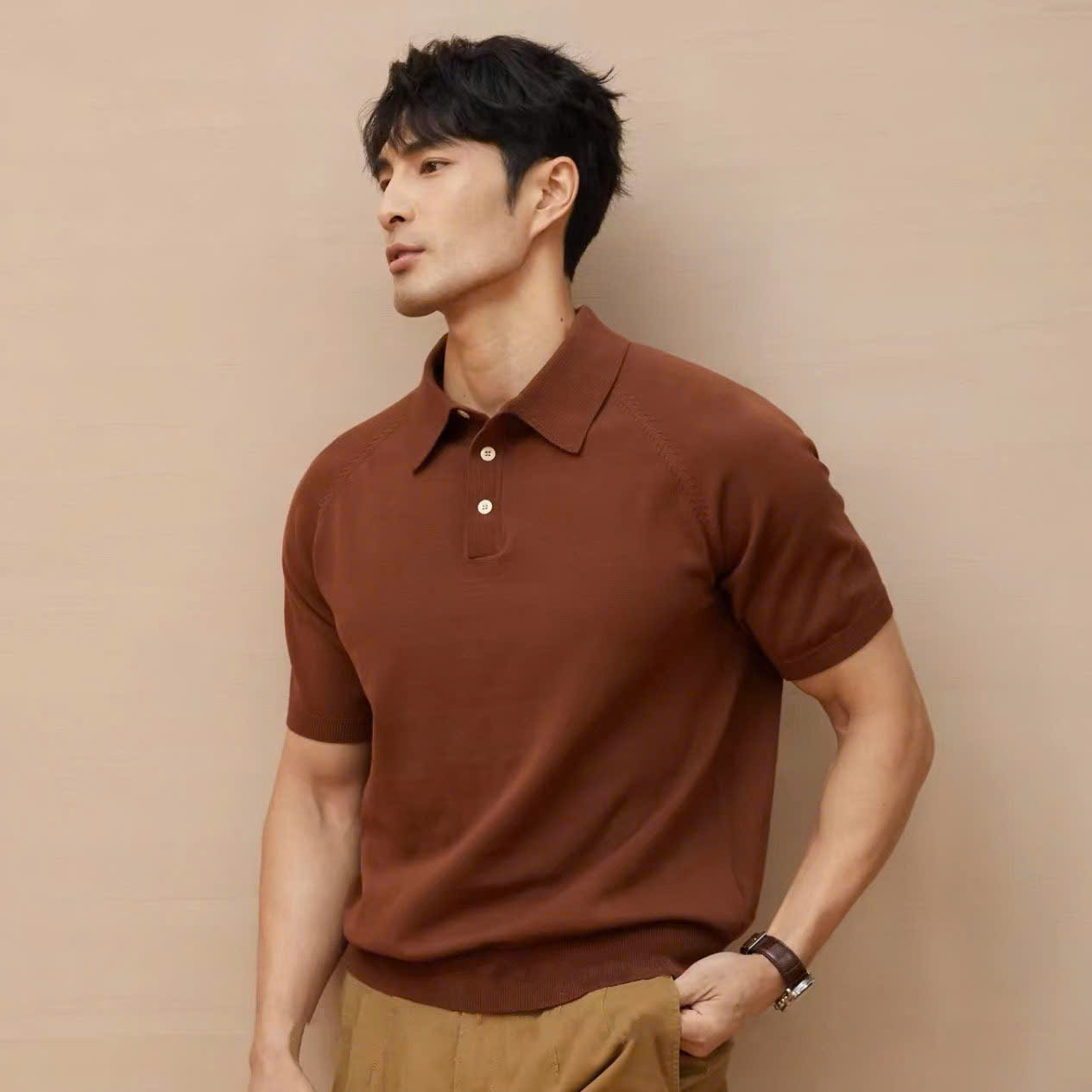 ÁO CỔ TRỤ POLO CHẤT VẢI DỆT KIM PHONG CÁCH HÀNG QUỐC - Ảnh 25