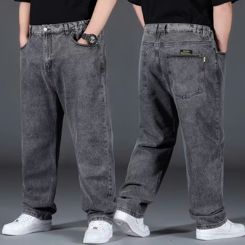 QUẦN JEAN NAM PHOM RỘNG ỐNG ĐỨNG CO GIẢN - Ảnh 9