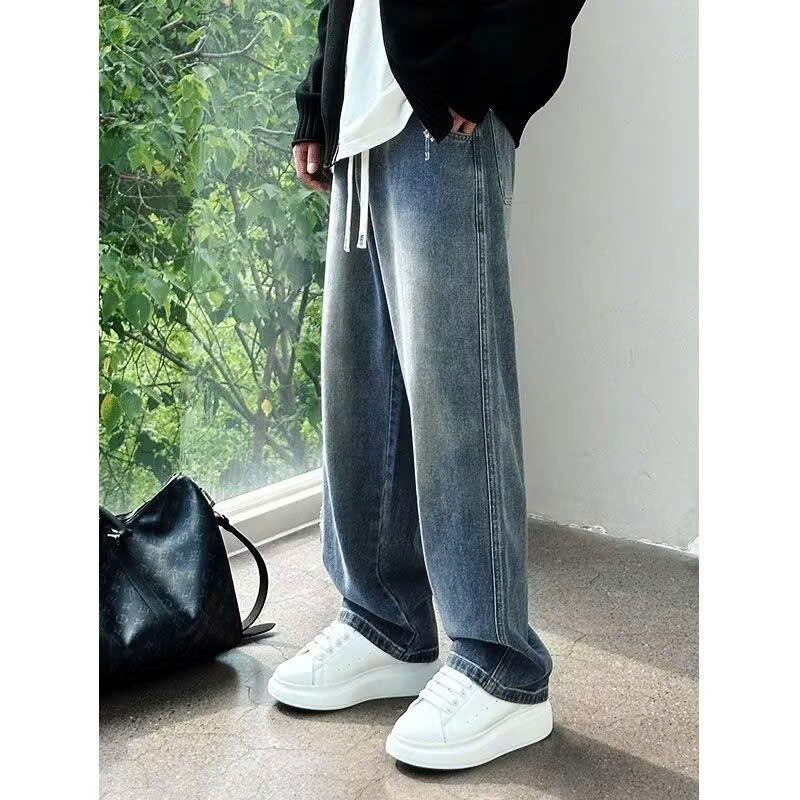 QUẦN JEAN NAM PHOM RỘNG ỐNG ĐỨNG CO GIẢN - Ảnh 11